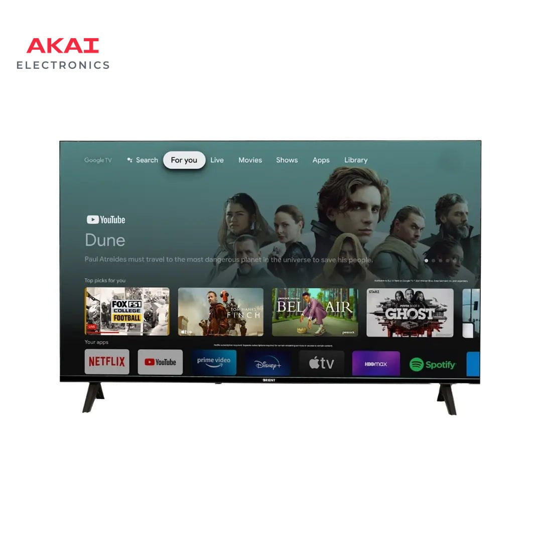 Orient LED 43" Fusion 43s (FHD Google TV) Silver - Buy Online in Pakistan | Akai Electronics