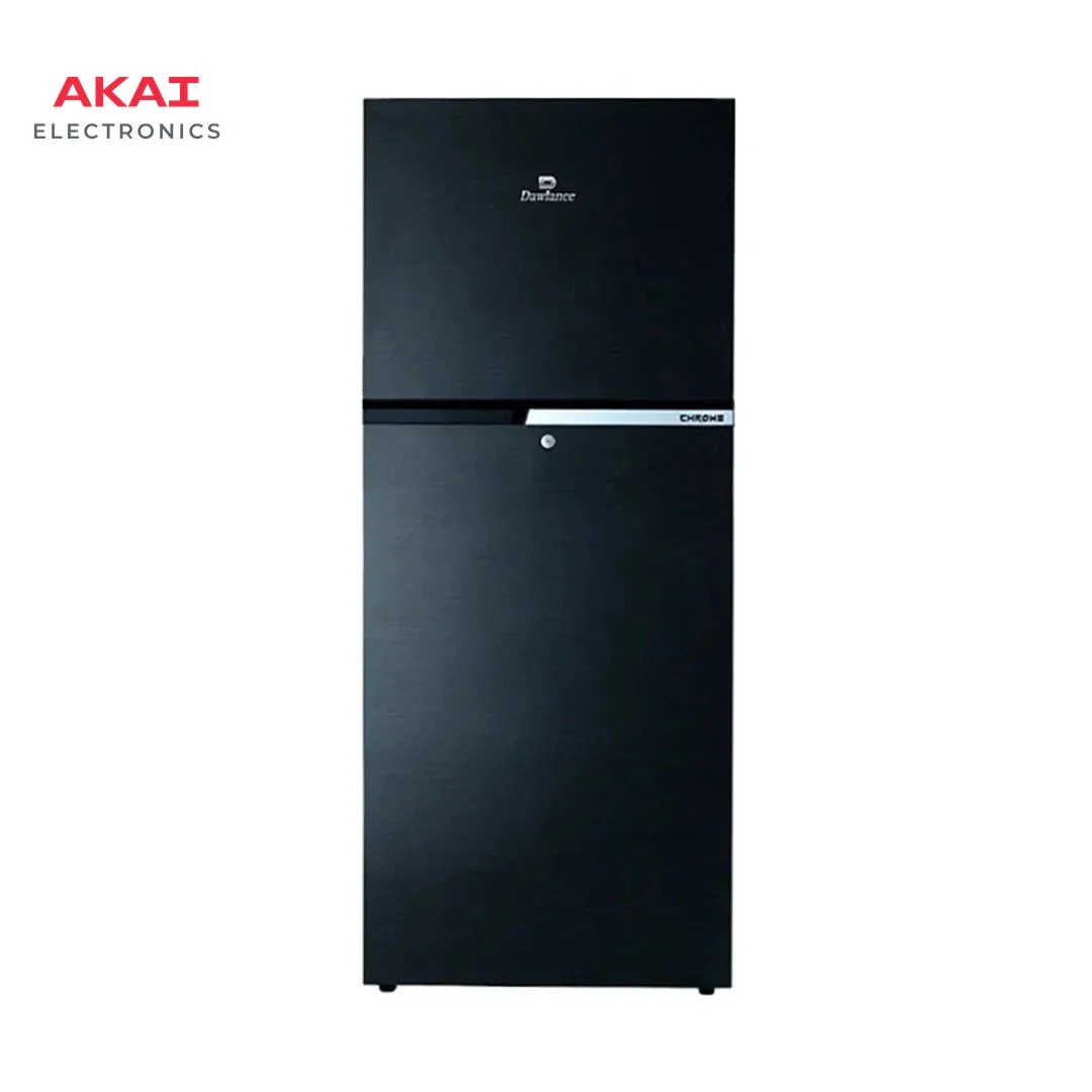 Dawlance Refrigerator 9140 WB Chrome Hairline Black